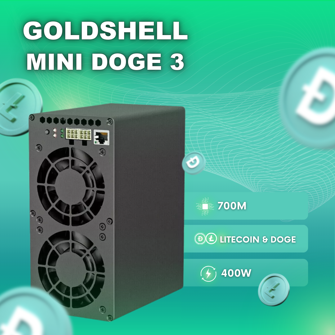 Home Miner Goldshell Minidoge 3 (|||) Litecoin & Dogecoin (700M) 400W