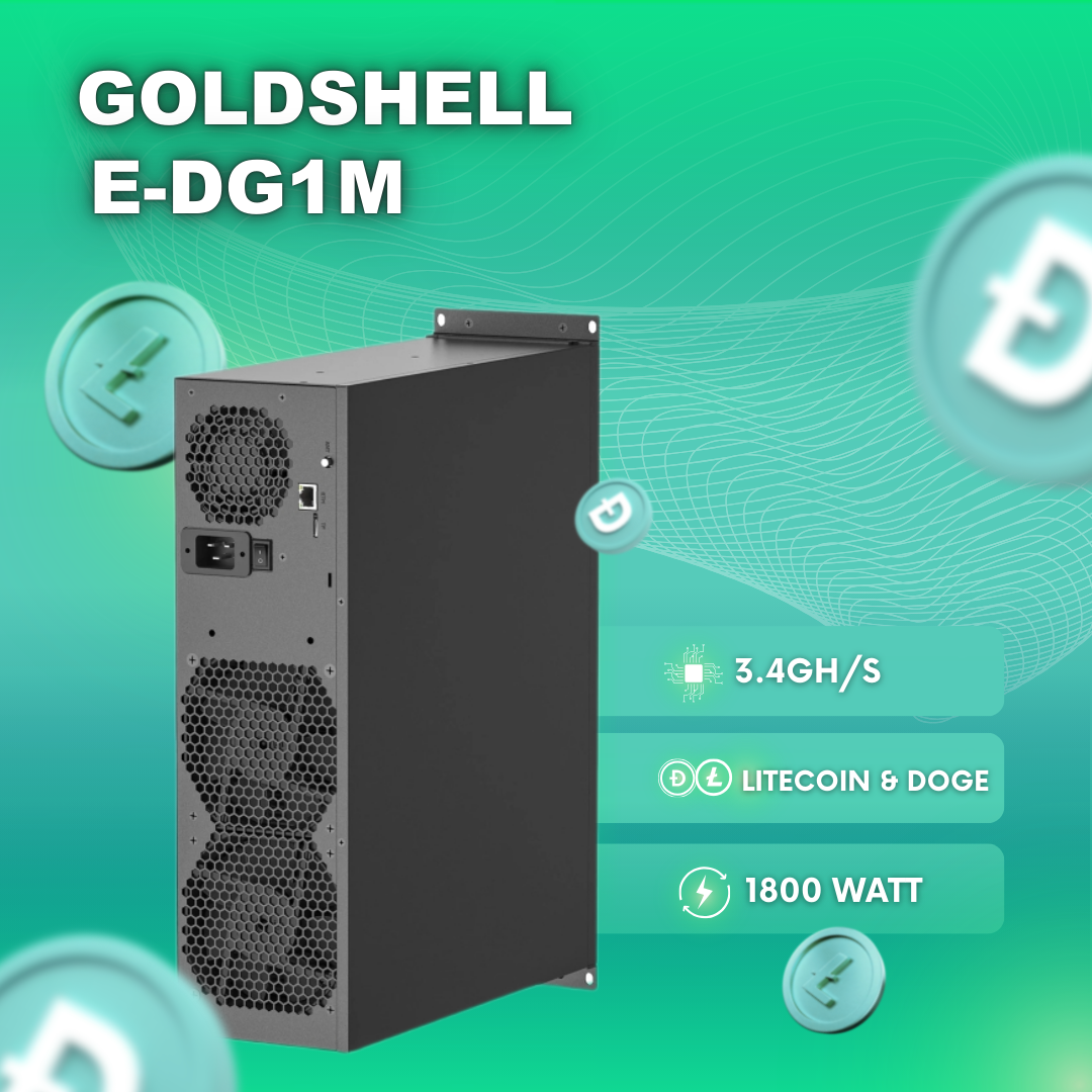 Home Miner Goldshell E-DG1M Litecoin & Dogecoin (3.4GH) 1800W